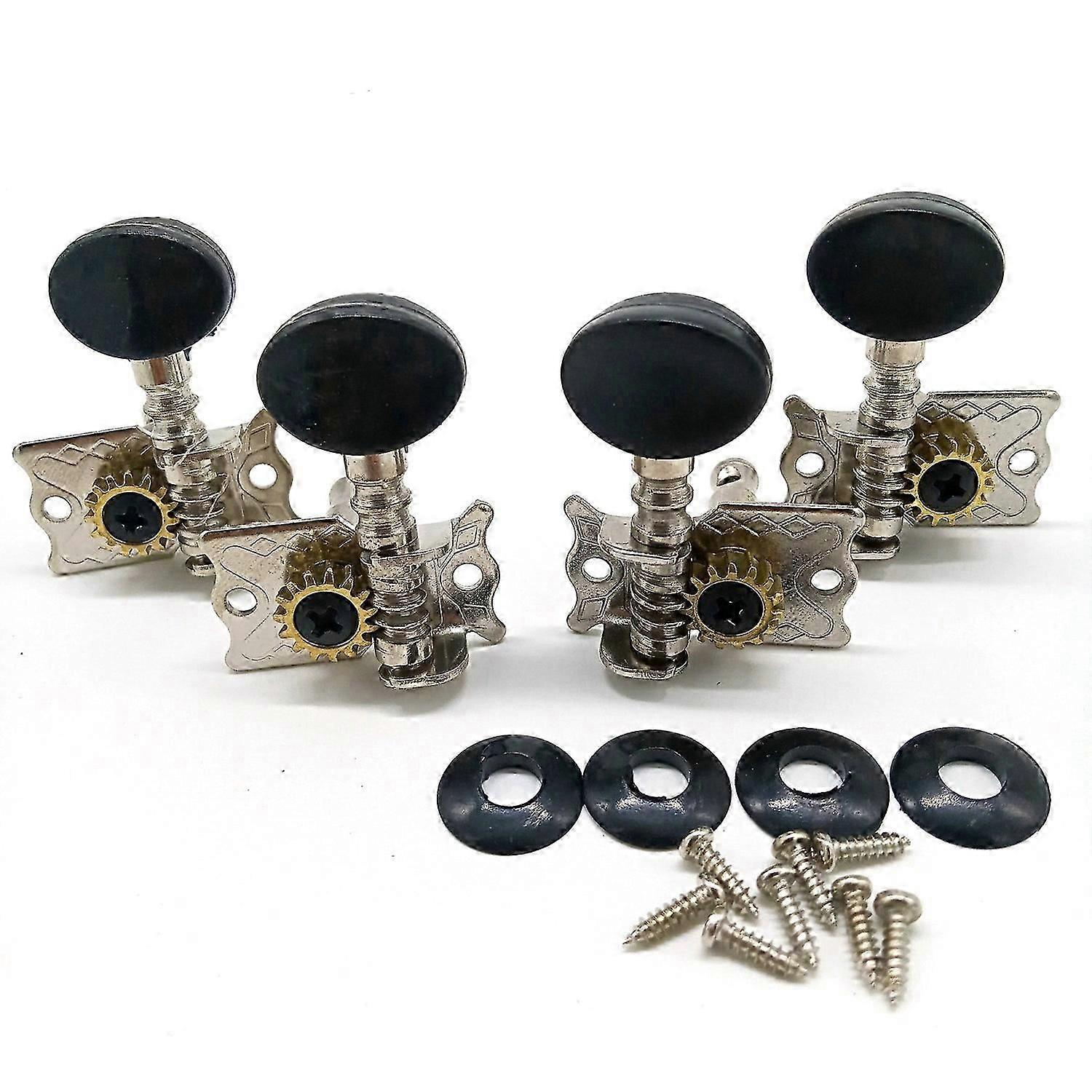 Tuning Pegs Tuners Machine Heads 2R 2L for 4 String Ukulele Guitar Bass Parts Repair Tools Kits Accessory js