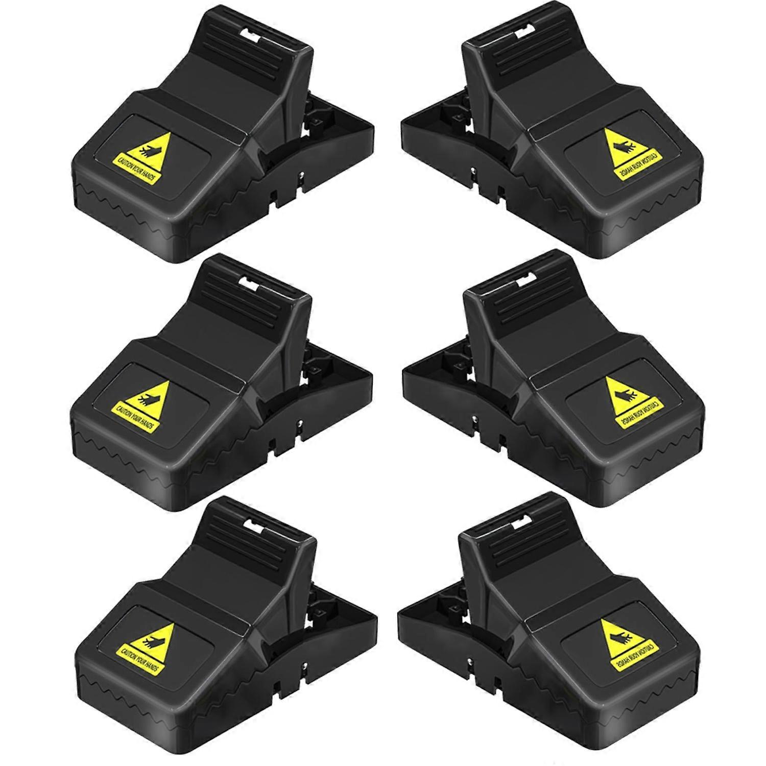 6Pcs Highly Sensitive Mouse Snap Trap Plastic Reusable Home Rodent Catcher