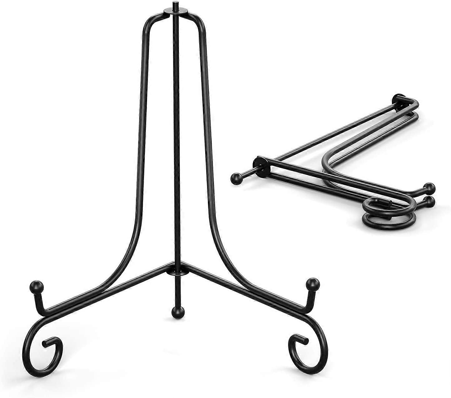 Présentoir de chevalet élégant, construction durable et robuste résiste à l’usure, support de plaque antidérapant pour un support fiable, largeur réglable pour