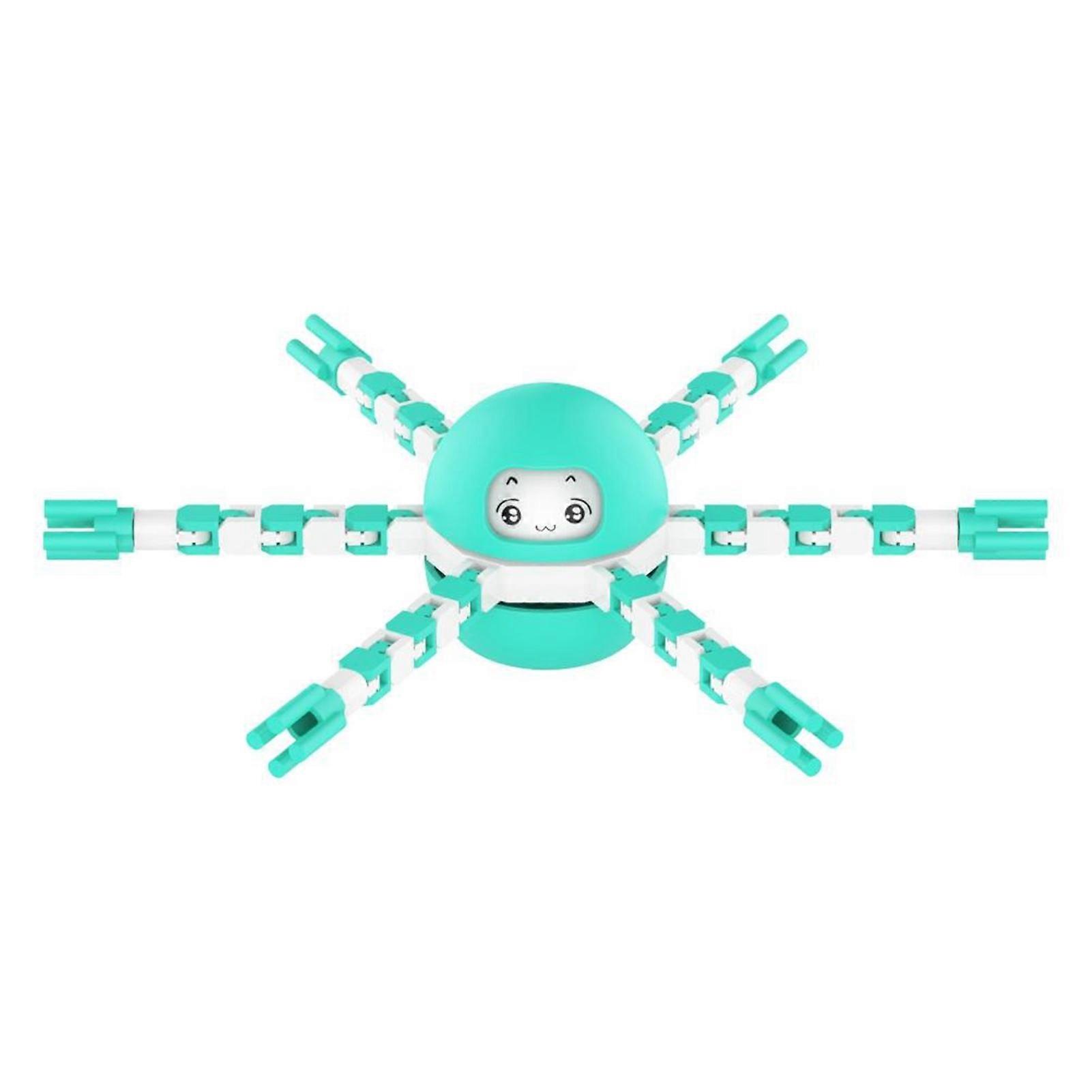 Transformable Gyroscope Chain DIY Mechanical Spiral Deformable Robot Decompression Toy for Kids Adults