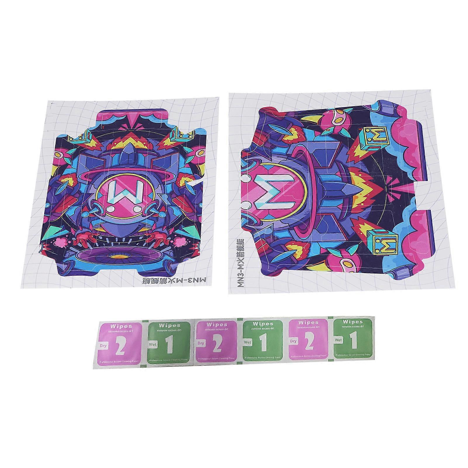 Stickers Precisely Cut Restickable Clear Pattern Drone Decals with Remote Control Sticker for Mini 3 Pro