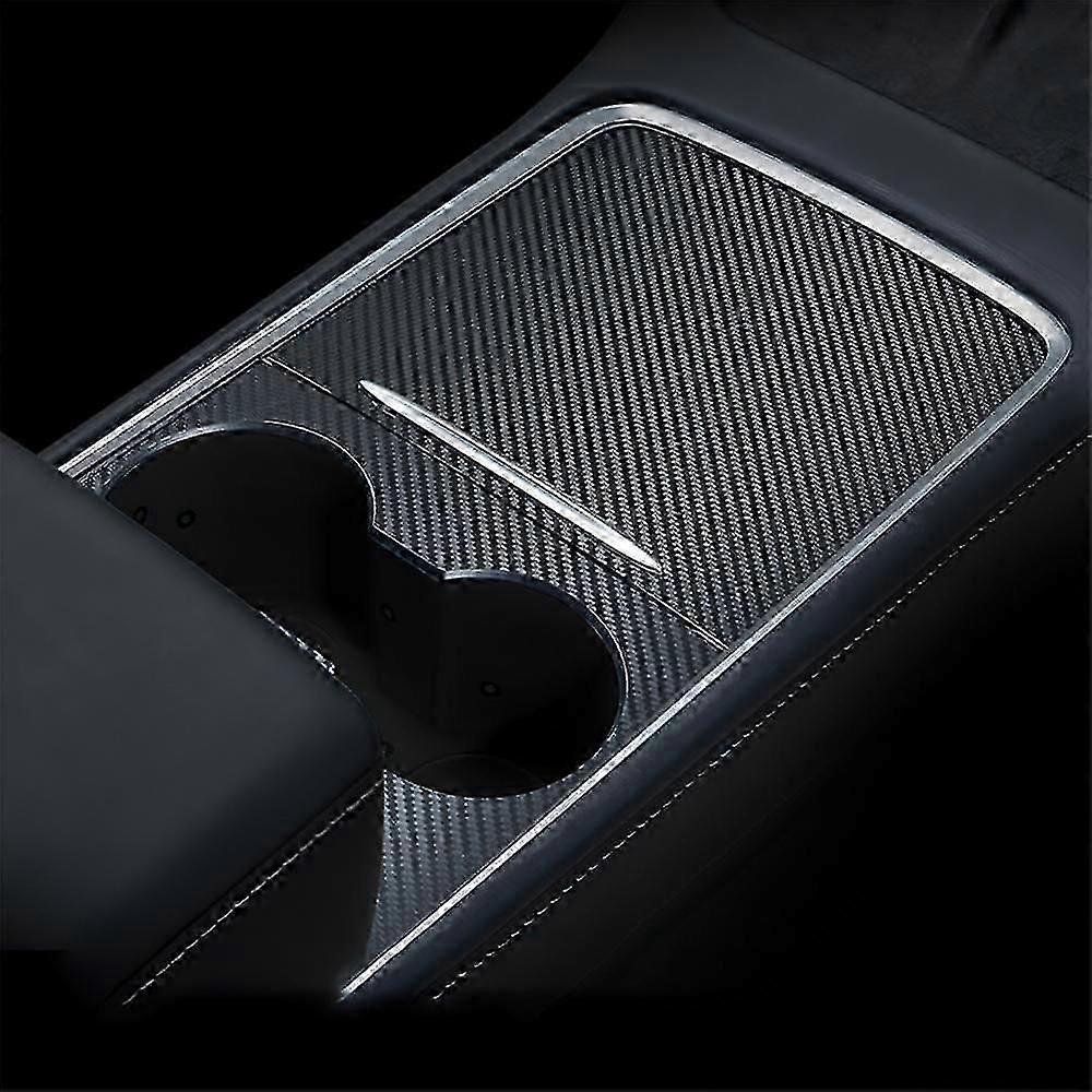 For Tesla Model 3 & Y 2022 Center Console Patch Trim Decor Sticker Wood Grain Central Console Wrap Car Control Panel Sticker Boris