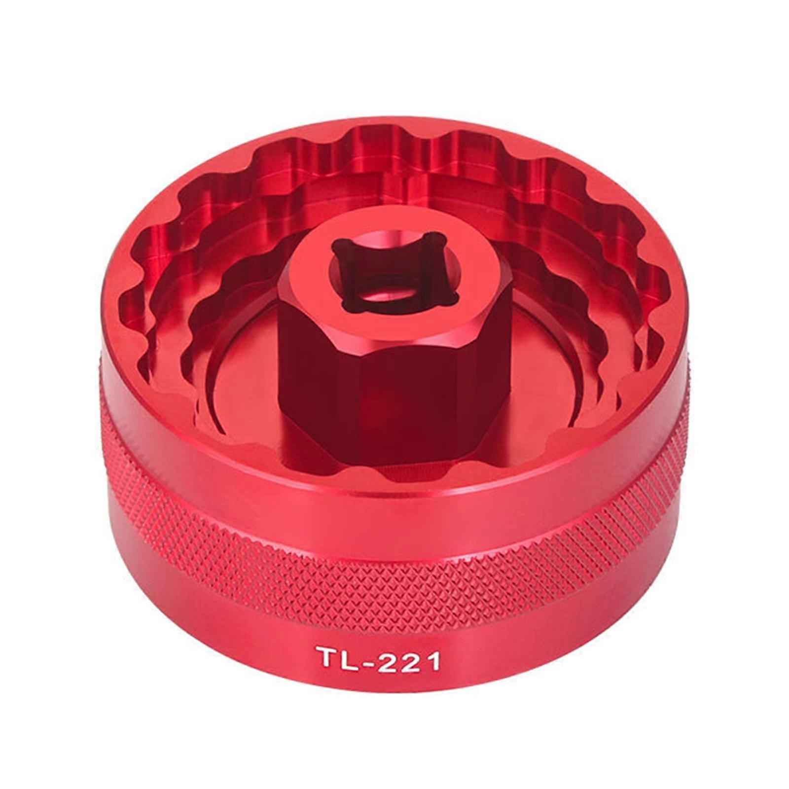 Bicycles Bottom Bracket Spanners Removal Install Bottom Brackets Wrench Tool Aluminum Alloys Bottom Bracket Sockets Tool  Red
