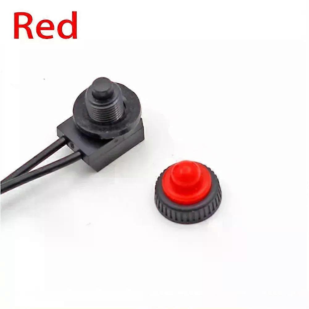 1PC Waterproof Push Button Switch KP107 12V Waterproof Latching Push Button On-Off Switch With Leads Wire Self-locking