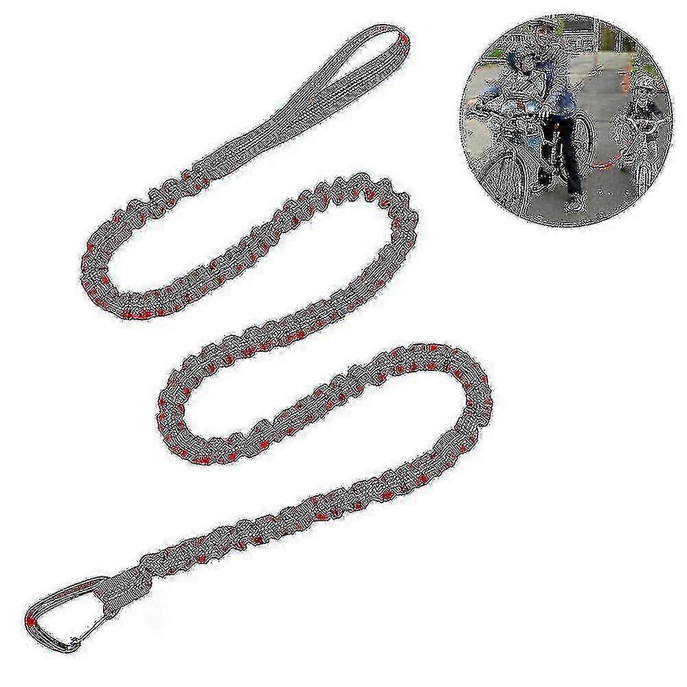 För barn Cykel Bogserrep - Elastisk Cykel Dragrem Cykel Bogsering Rep Twin