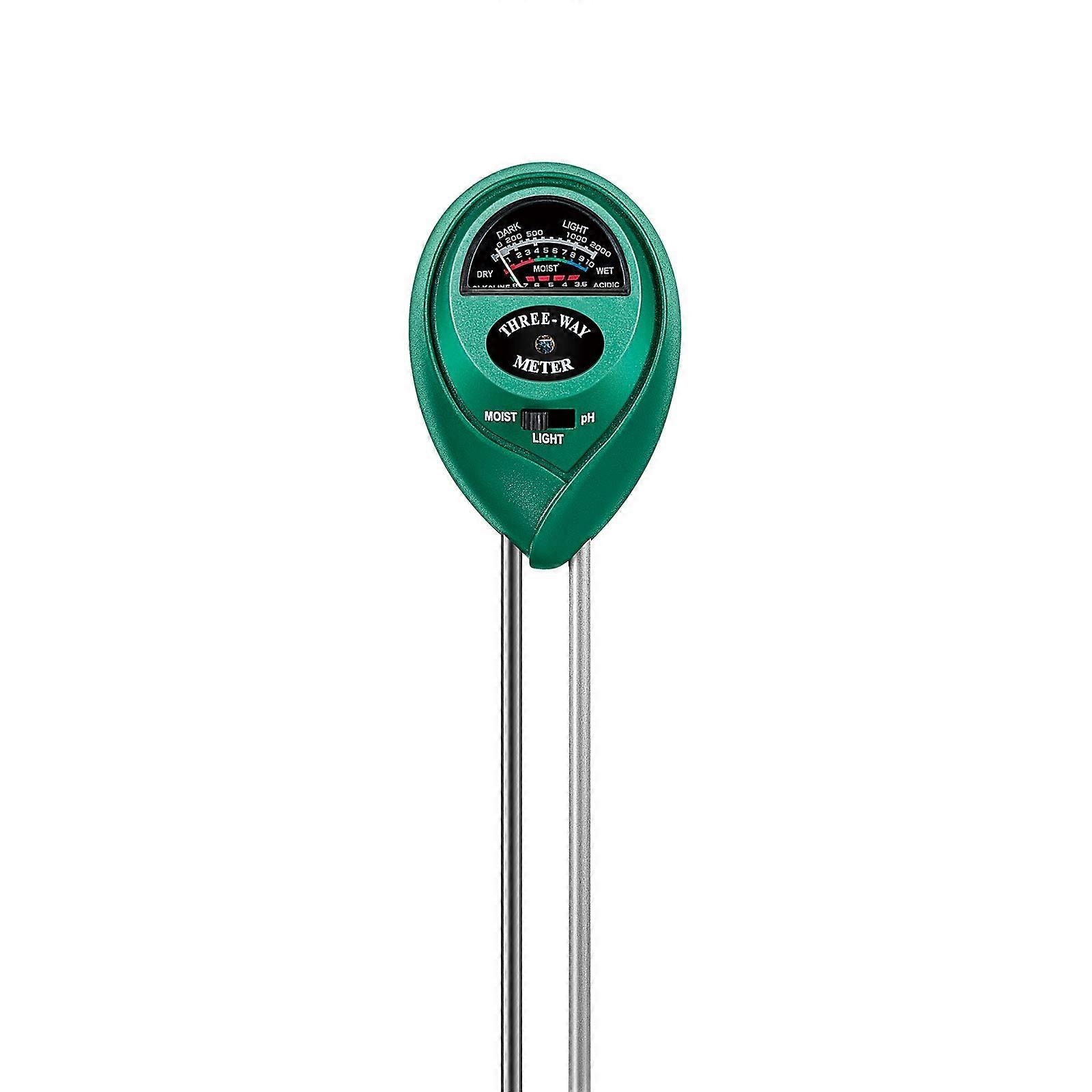 Soil Moisture Meter - 3-in-1 Soil Test Set with Soil Moisture/Light/pH Tester, Plant Gardening Tool Set