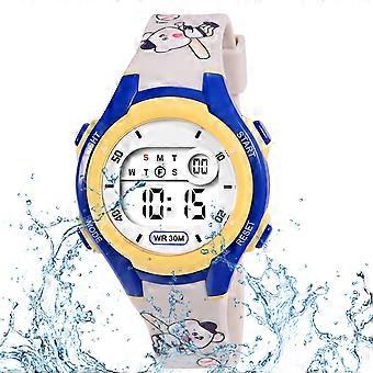 Digitale elektronische Uhren Sport Wasserdichte Uhr Dual-Time-Armbanduhr mit Countdown-Stoppuhr