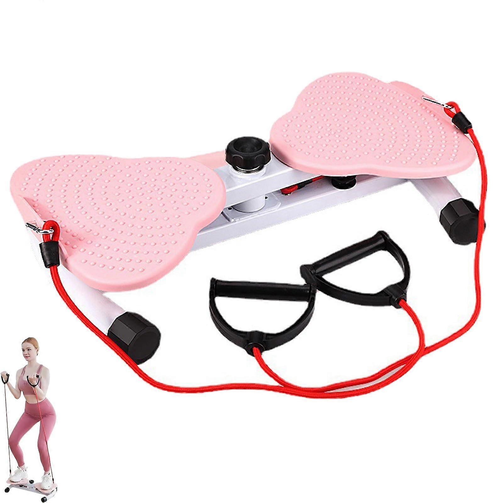 Pilates Twister, Waist Twisting Machine, Non-Slip Twist Board with Resistance Bands, Noiseless Ab Twister