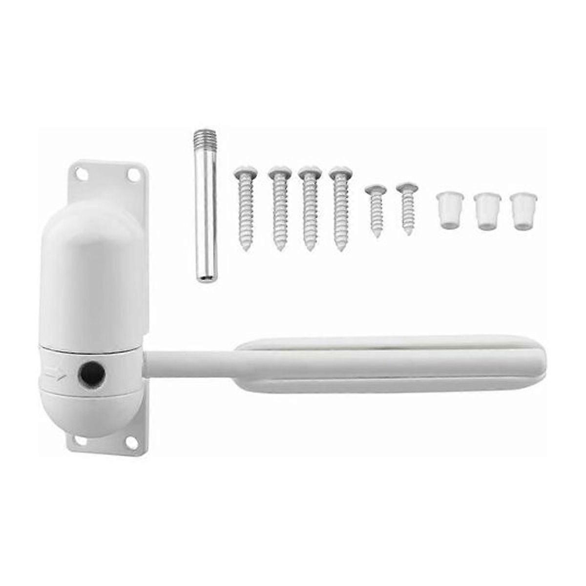 Durable adjustable surface mounted automatic door closer spring for automatic closing,