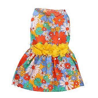 Skin-Friendly Tropical Floral Leash Set