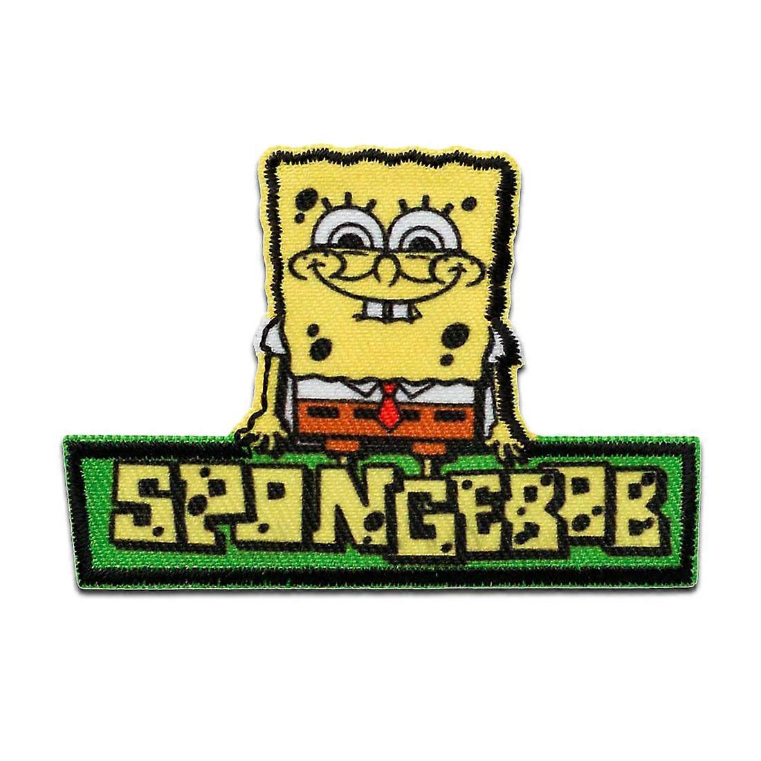 Spongebob - patch, iron-on patch, iron-on patch, size: 5 x 7.2 cm