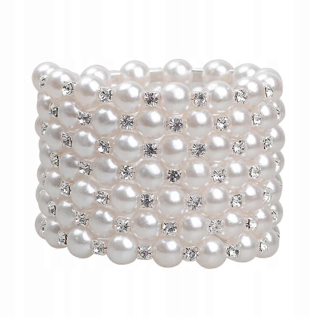 Women's Chic Pearl Rhinestone Bracelet For