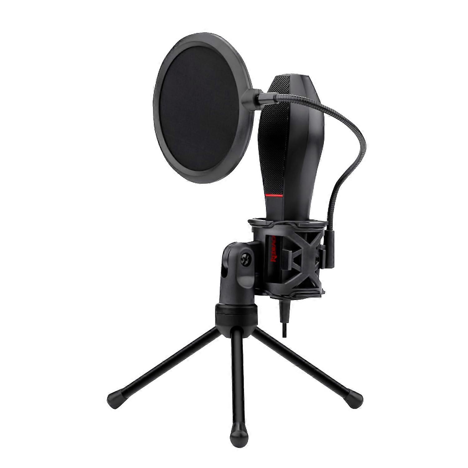 GM200 Omnidirectional Microphone Table Red, High Sensitivity, Compact Design for Clear Audio Recording