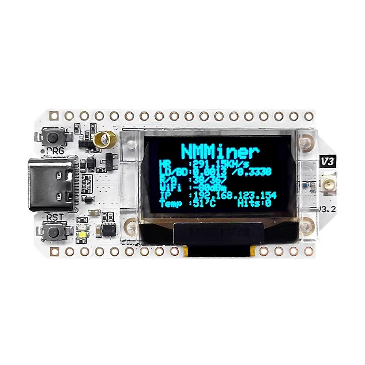 NerdMiner Solo Lotterie Miner 310KH/S LoRa 32 V3 USB Low Power High Performance Win BTC Unterstützung WiFi 