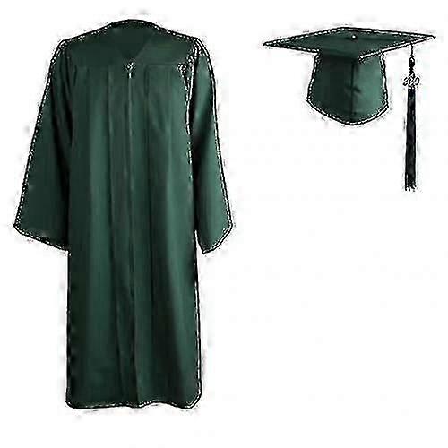 University Academic Graduation Robe with Zipper Closure and Cap for 2022 Adults
