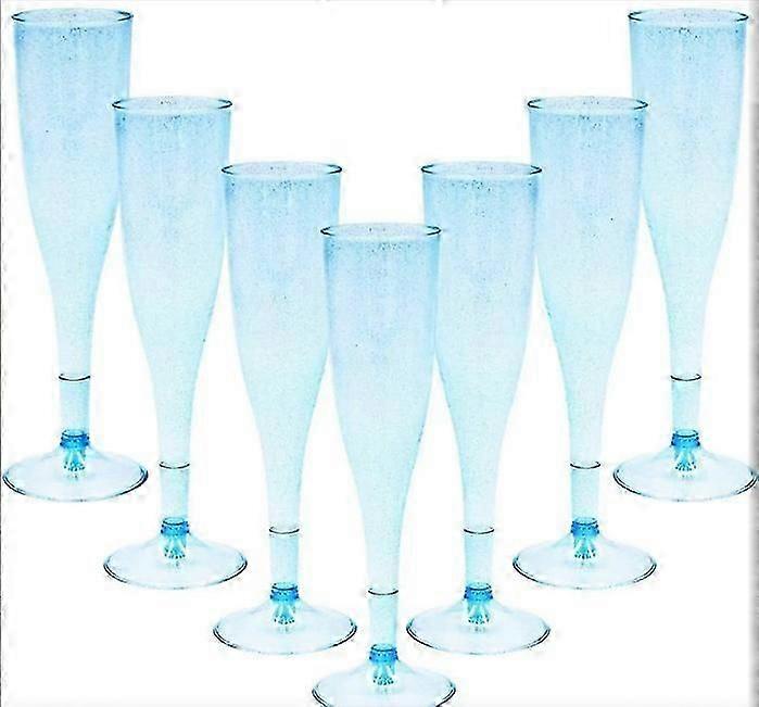 20 adet Plastik Şampanya Flüt Partiler İçin Tek Kullanımlık Şampanya Bardakları Plastik Bardaklar Düğün Kokteyl Bardakları Parti Malzemeleri