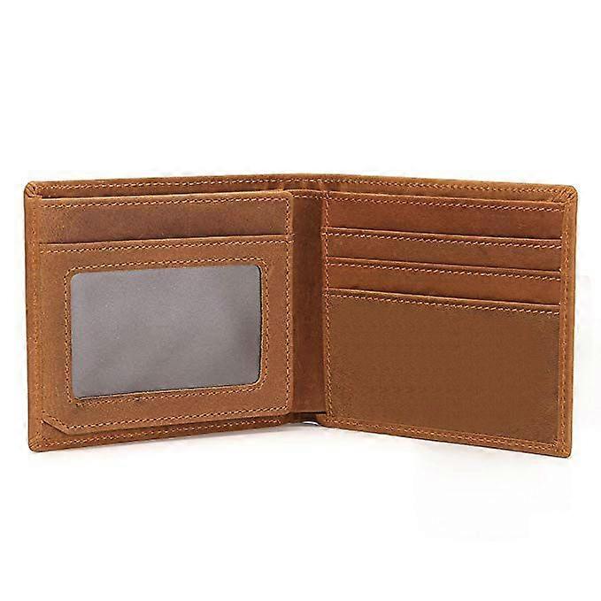 Retro leather wallet bag for men, genuine leather wallet (1 piece)
