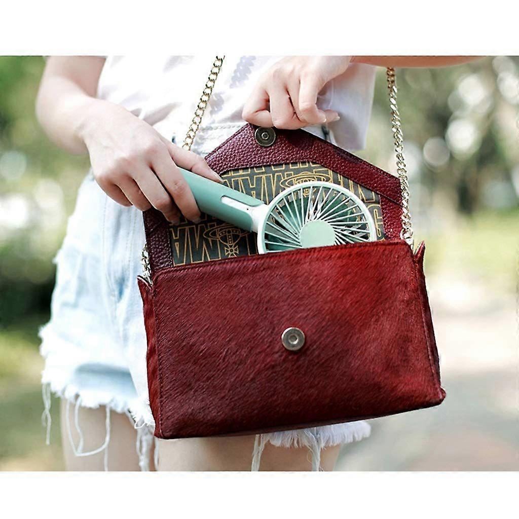 Portable USB Rechargeable Handheld Fan (Green)