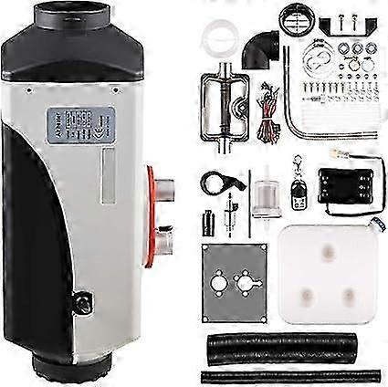 Riscaldatore diesel 5KW 12V Riscaldatore portatile per camper Mini riscaldatore da parcheggio diesel ad alta efficienza con pannello di controllo LCD e telecomando Riscaldatore a gasolio