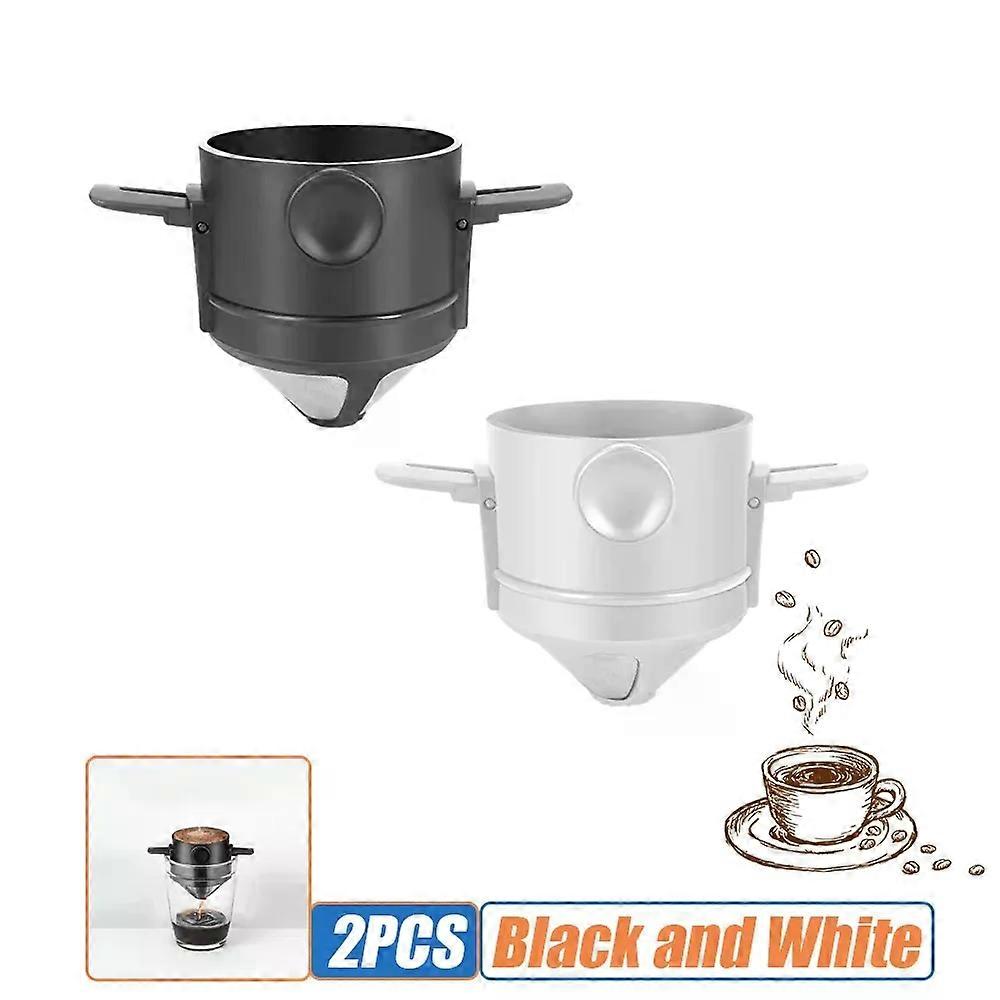 Foldable Coffee Filter Stainless Steel Easy Clean Reusable Coffee Funnel Paperless Pour Over Holder Portable Coffee Dripper