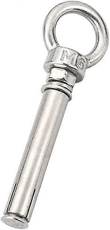 Expansion Screws M12, 2PCS 304 Stainless Steel Eyebolts with Round Ring Hook Nut Washer for Heavy Objects (M12x80mm)