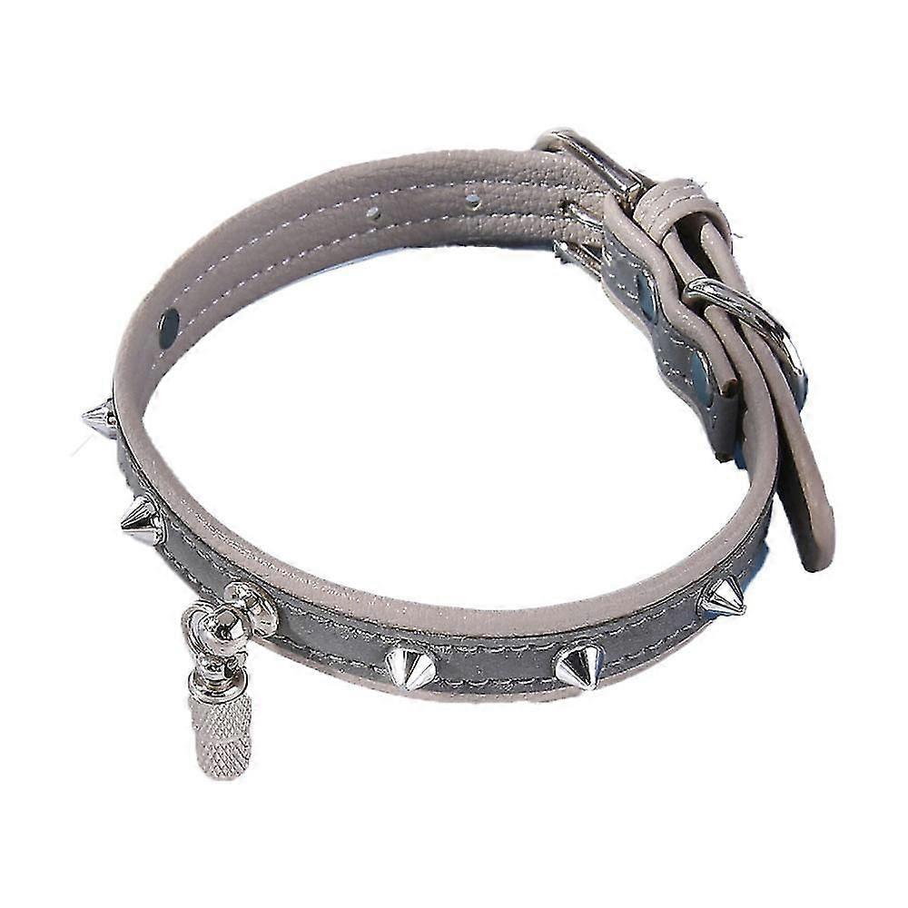 Tikuajgift Leather Cat Collar With Studded For Small Medium Large Breed Best Gift Pet Rivet Collar A