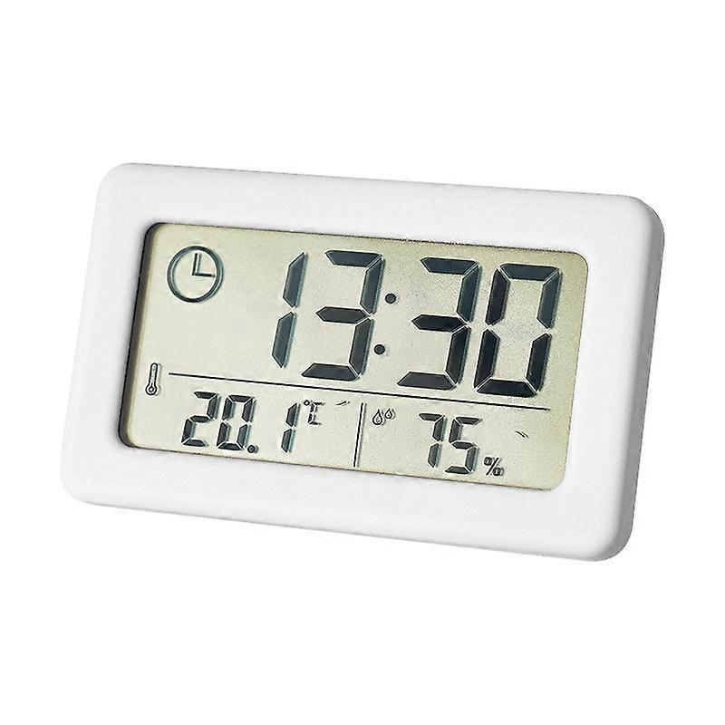 YD005 Mini lumière et mince écran LCD Température / humidité Horloge électronique