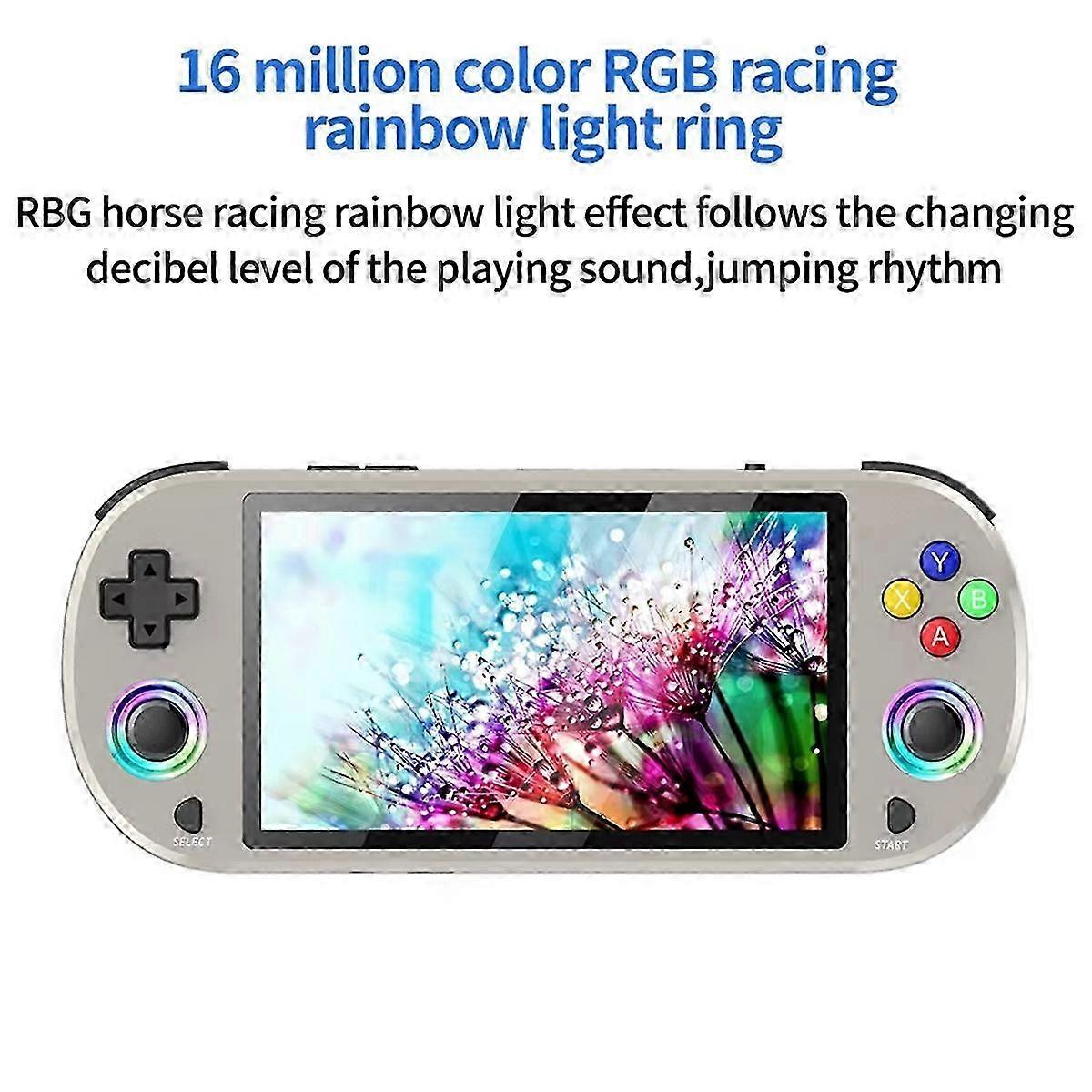 M22 Pro Retro Game Console 128GB 5.0 Inch IPS Display RGB LED Joystick Support LINUX/Emelec 4.3 comp