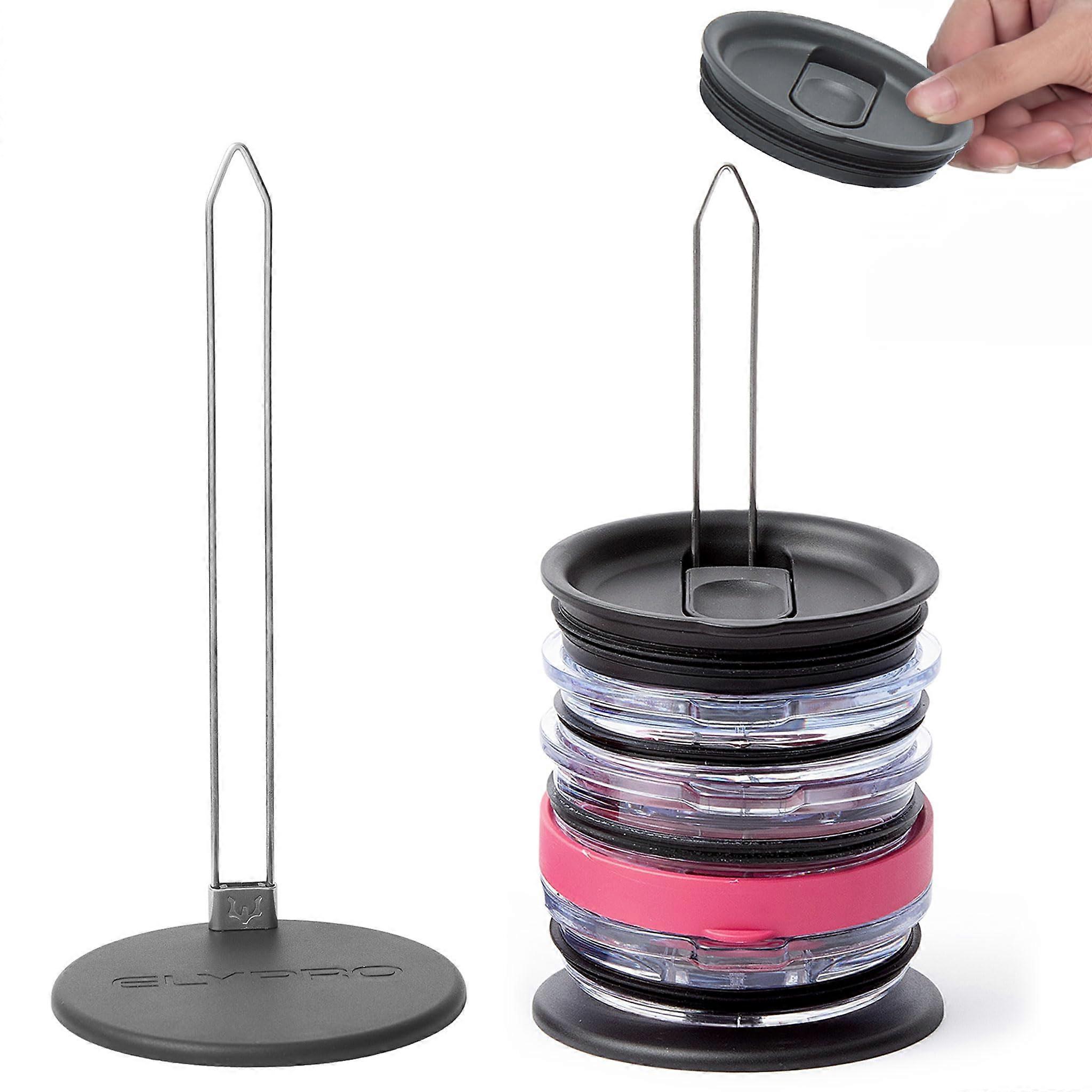 Revolutionary Tumbler Lid Organizer for Stanley and Yeti Caps - Durable Space-Saving Rack for 20oz and 30oz Lids