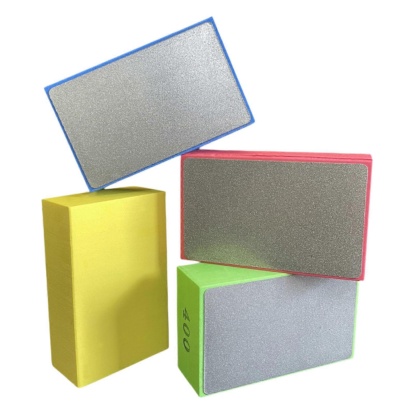 4pcs Abrasive Hand Polishing Pads Sanding Block for Professional Craftsmanships and DIYer Projects on Various Materials