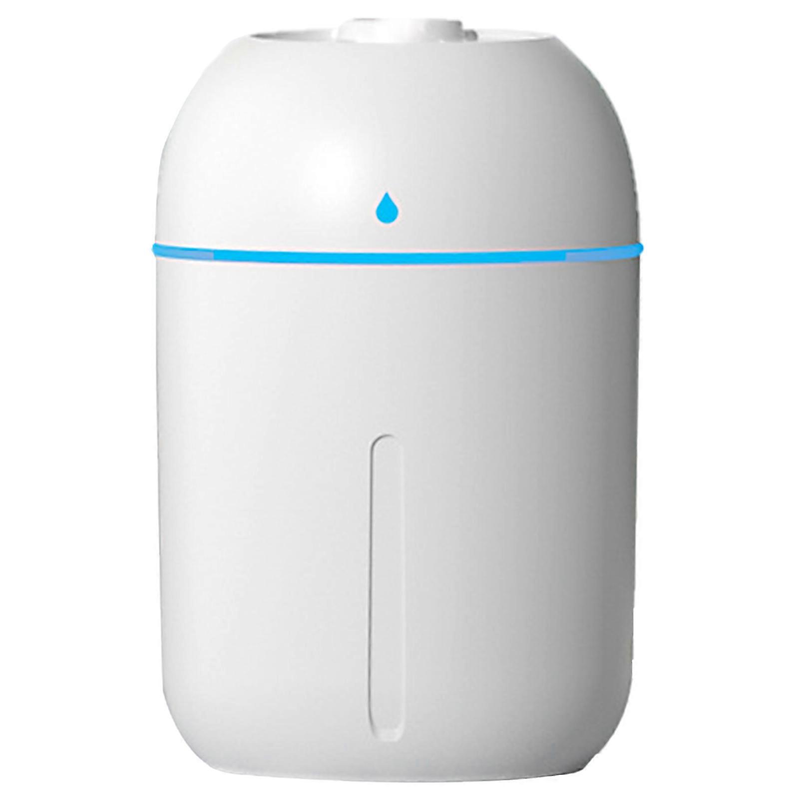 220ML/330ML Portable Humidifier USB Power Cool Mist Humidifiers Quiet Air Humidifier with Light 2 Mist Modes  White