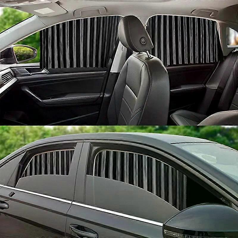 Auto Car Curtains Window Cover Sets Universal Retractable Auto Curtain Window Roller Sun Shades Blind Block Protector