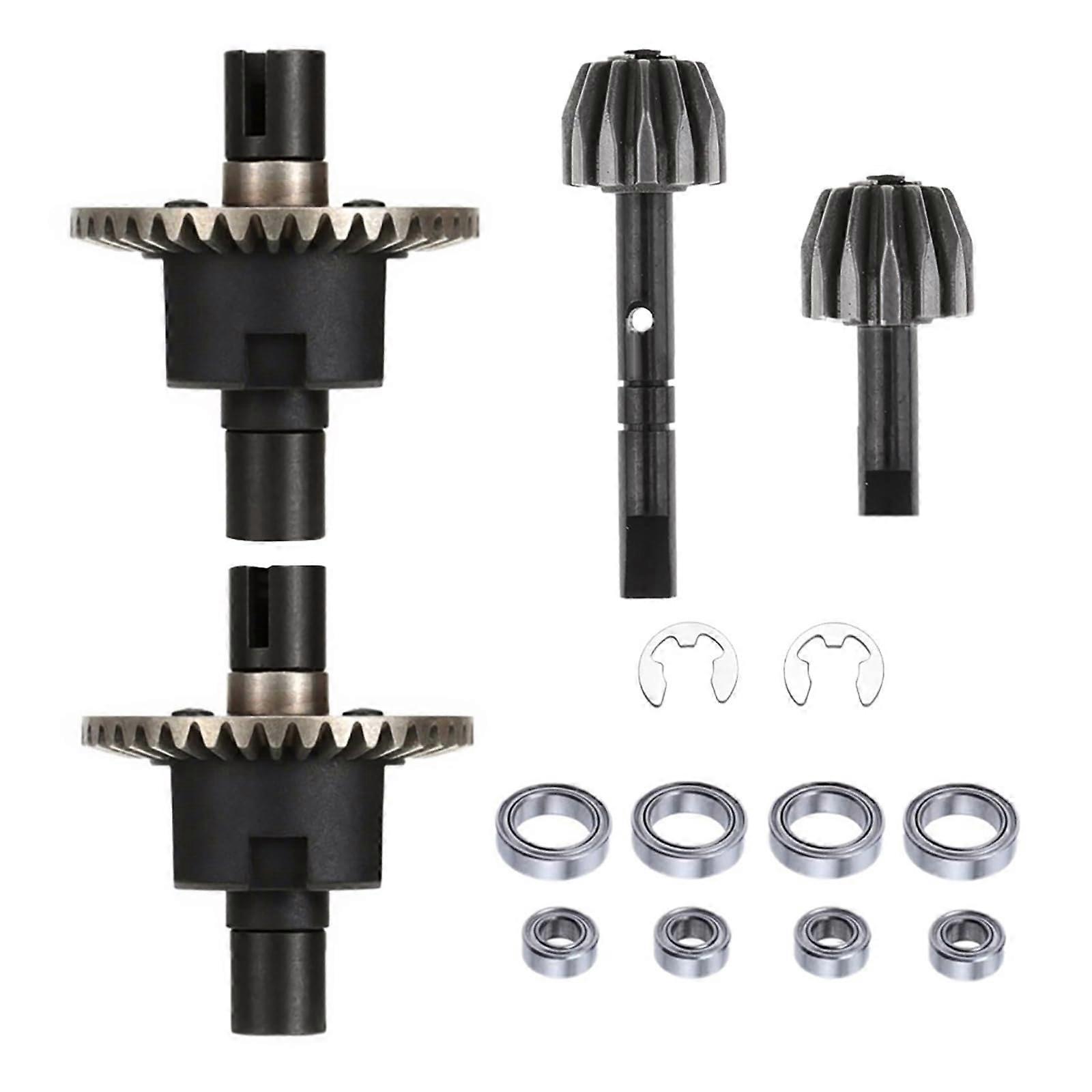 Metal Front Rear Differential Gear Replacing Kit for HSP 94123 94166 1/10 RC Car
