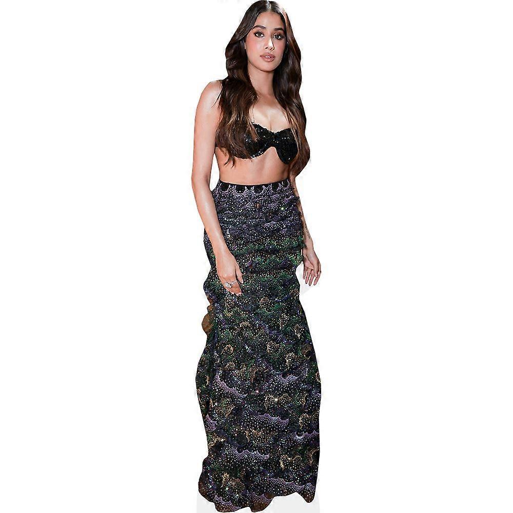 Janhvi Kapoor (Crop Top) kartonnen uitsnede (levensgroot OF mini-formaat). Standee. Sta op.