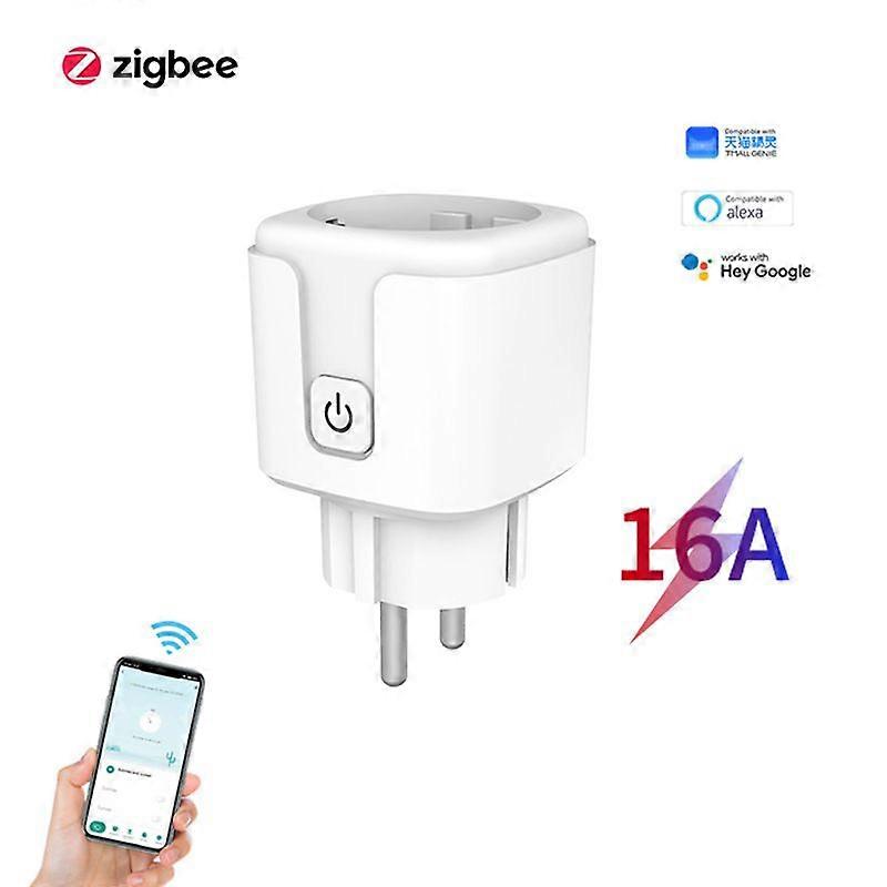 Zigbee European standard smart socket switch, voice phone remote control plug