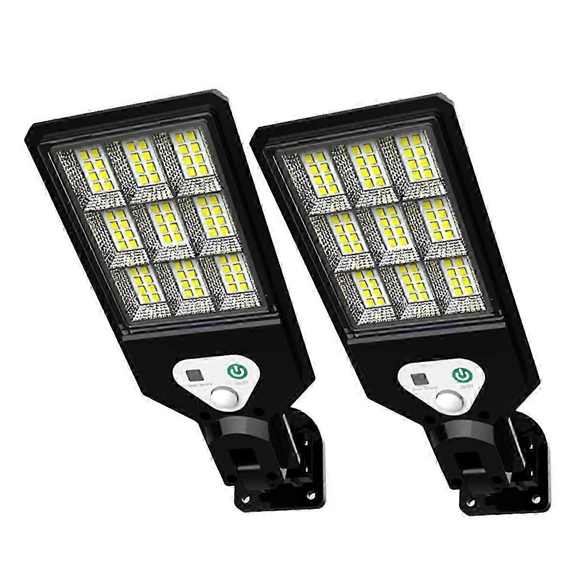 2PCS Outdoor LED Solar Wall Light Solar Lights Motion Sensor Solar Powered Light 3 Modes for Outside