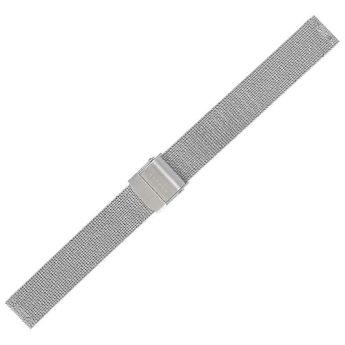 Klokkerem 14 mm rustfritt stål sølv