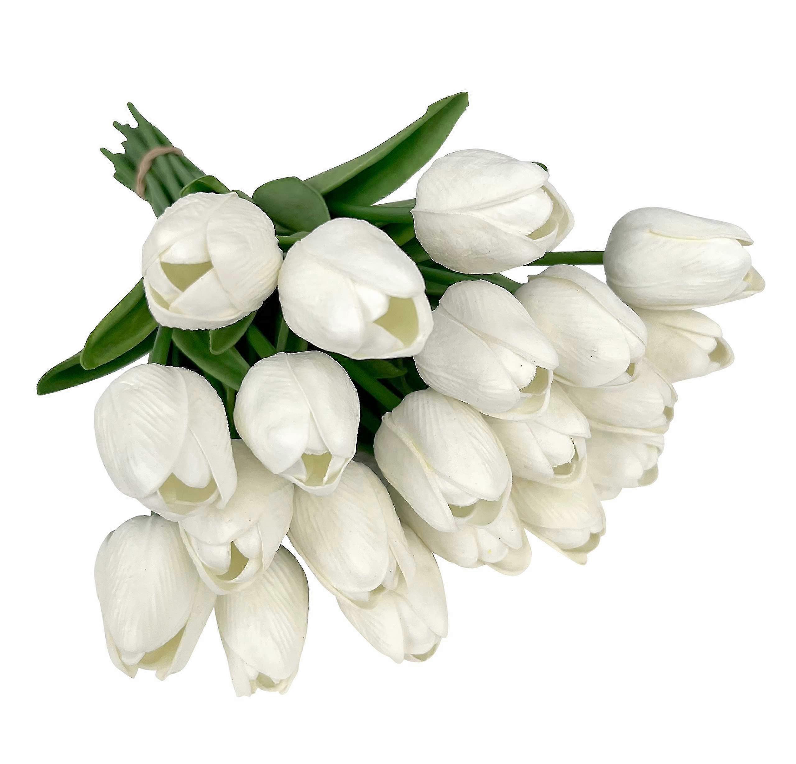 20 Shapeable Stem Artificial Tulip Bouquets for Decor