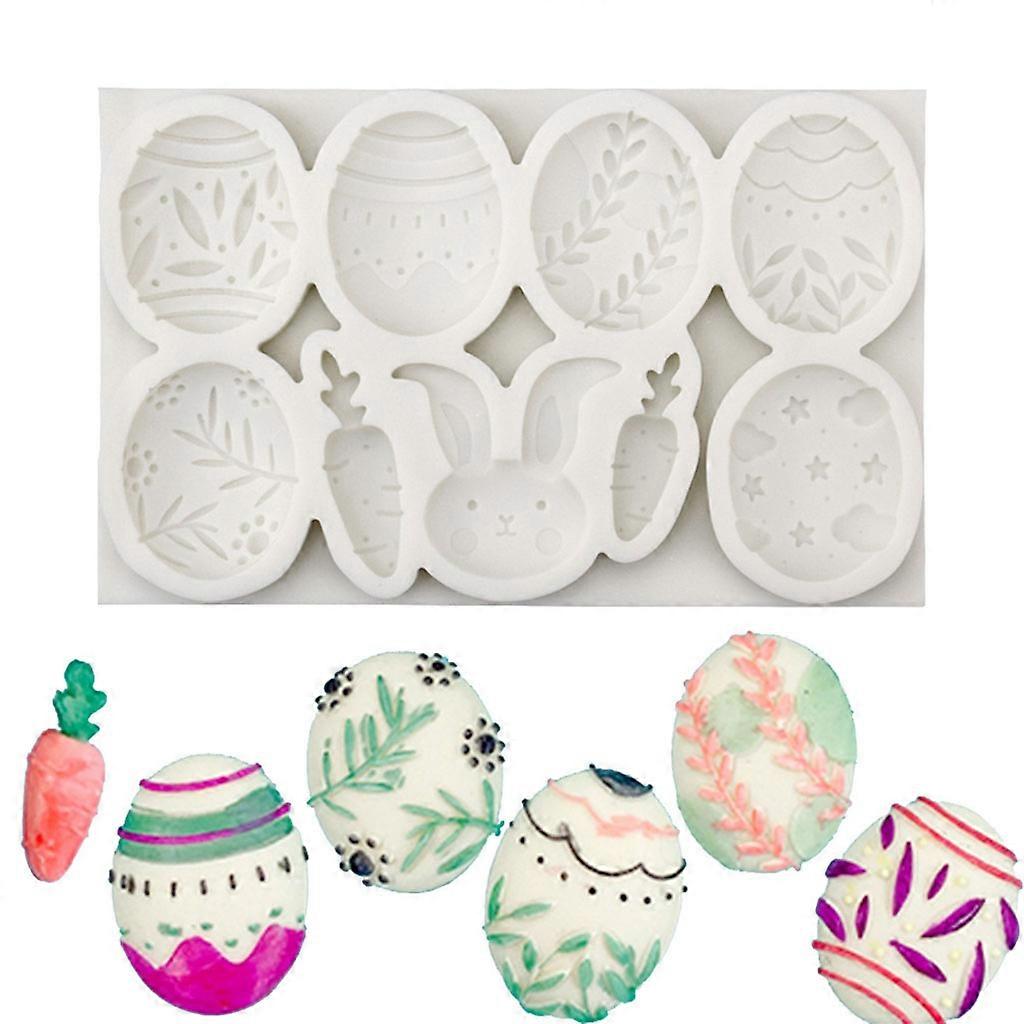 Multi Use Silicone Mold Rabbit Theme Egg Shaped Silicone Mold Baking Tool Gift Enjoy DIY for Time Non-Stick Reusable Too