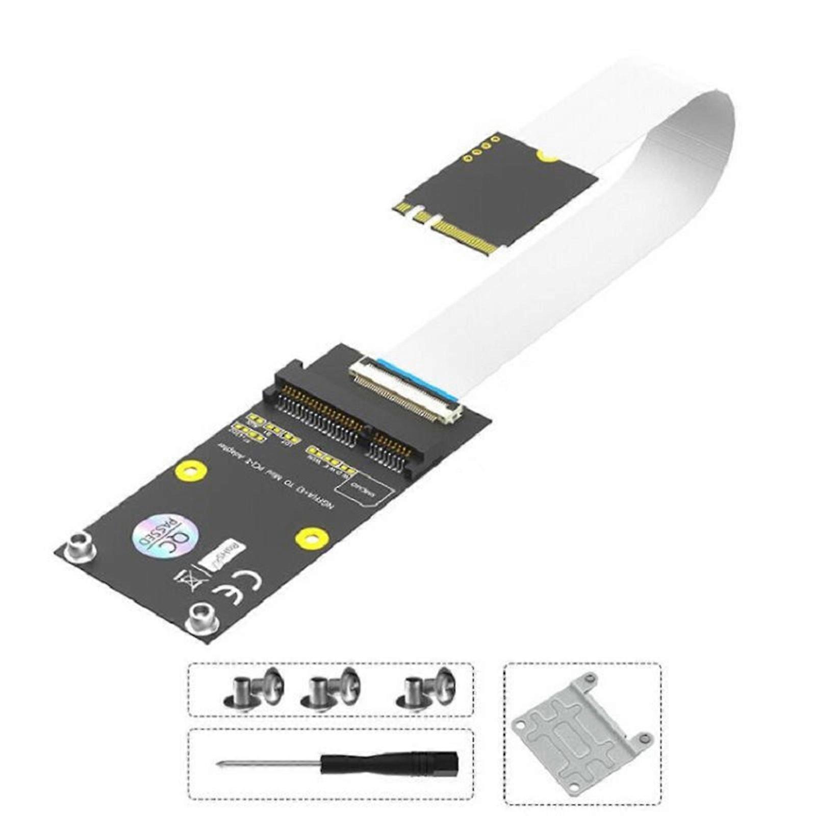 High Speed M.2 NGFF B+M/A+E Key to Mini PCIE Extension Cord MINI PCIE WIFI Networking Card Adapter Wide Compatibility
