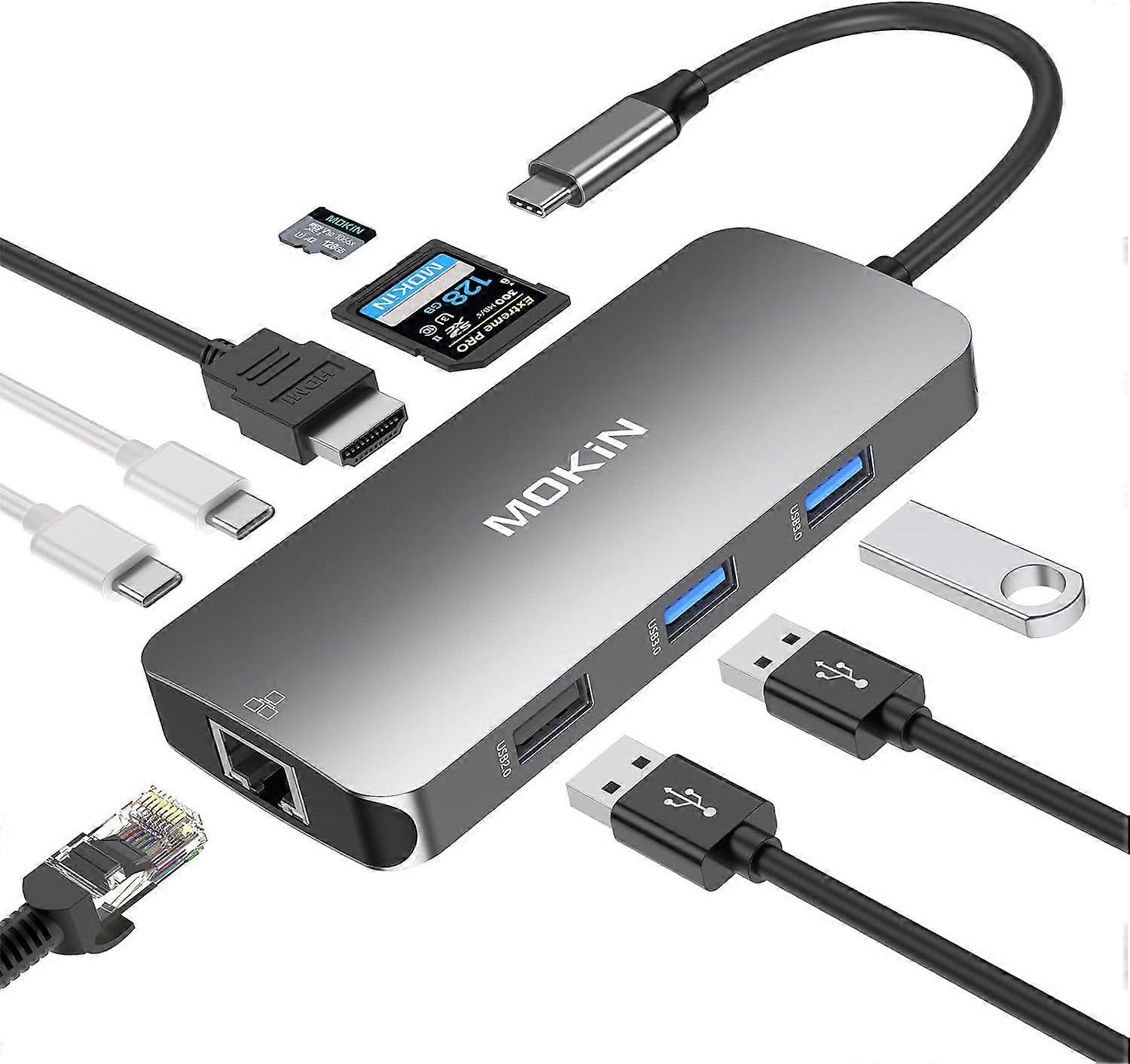 2025 Latest Model  USB C Adapters for MacBook Pro/Air,Mac Dongle with 3 USB