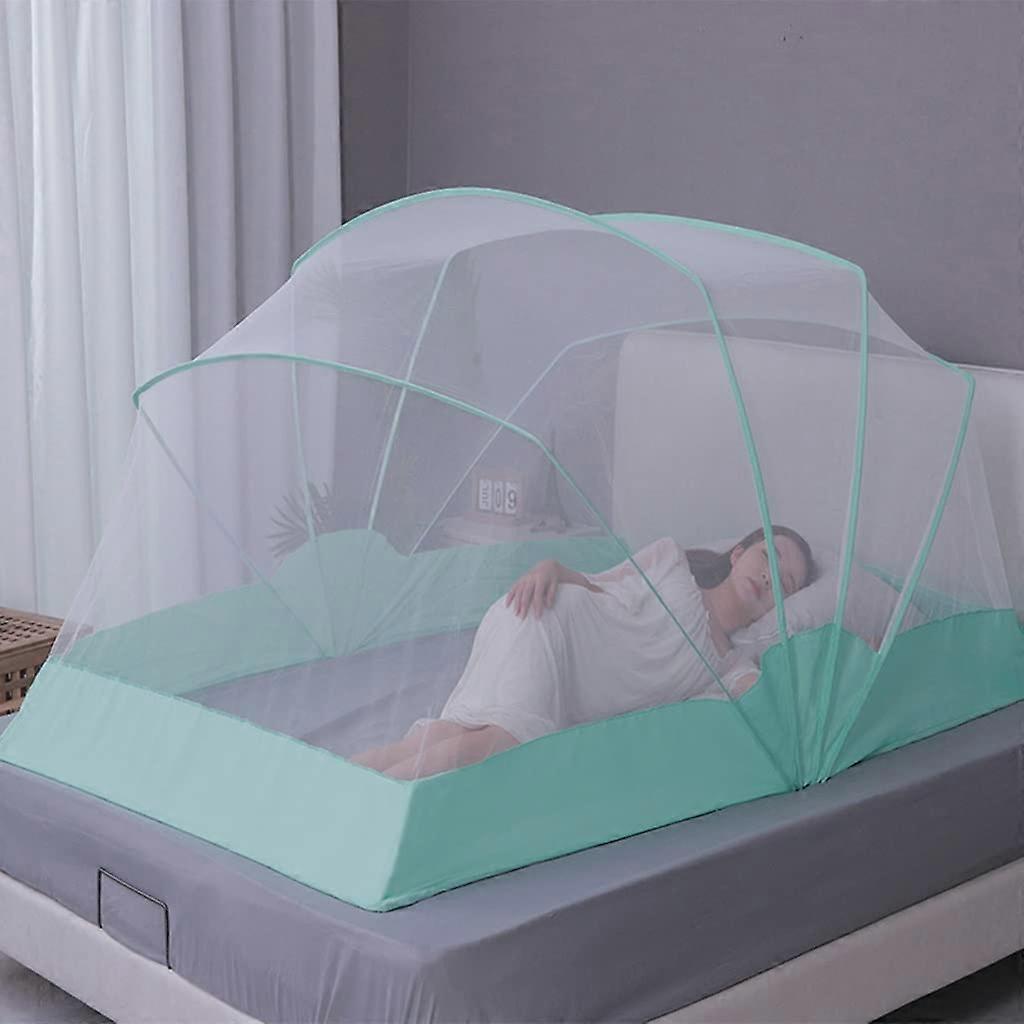 Foldable mosquito net with easy tallation, popup yurt, gray 160 wide