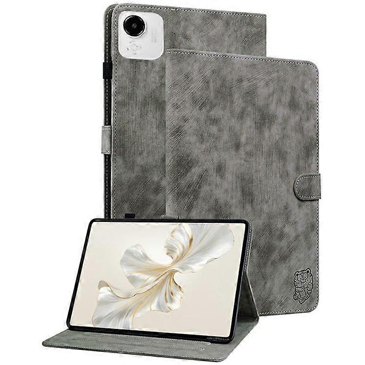 متوافق مع Honor Pad X9a Case Tiger Imprint غطاء لوحي من جلد PU مضاد للخدش