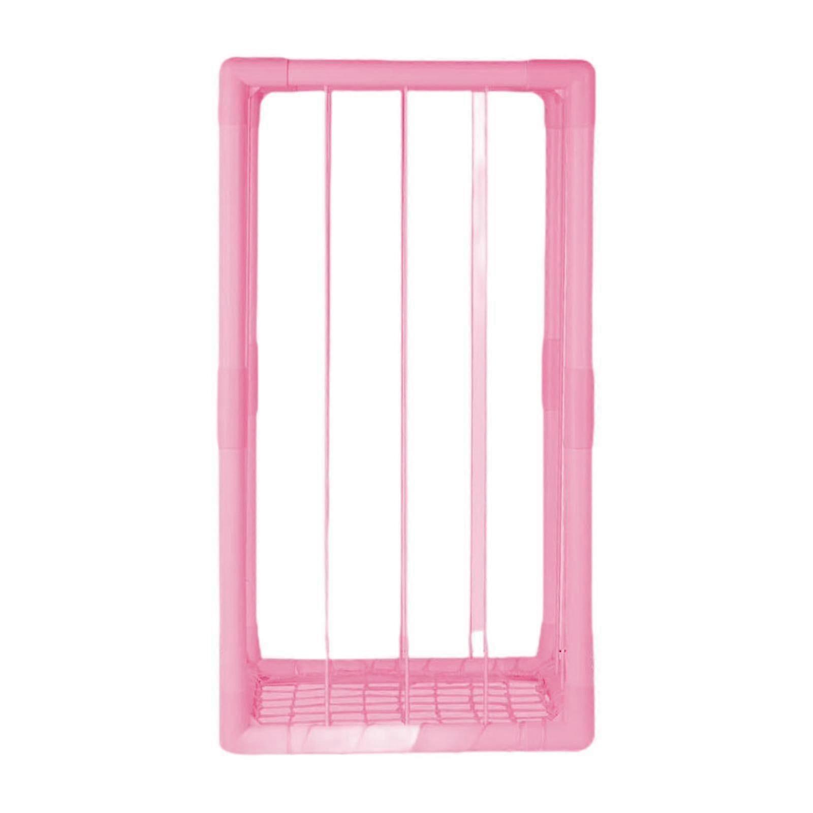 מתלה תצוגה לארגונית אחסון בעלי חיים ממולאים ורודים לחדר משחקים וחדר שינה, מתאים לשימוש בגיל הרך