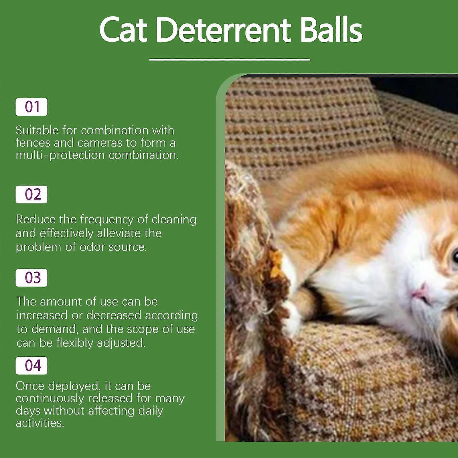 Picture of Cat Deterrent Outdoor, Cat Repellent Outdoor & Indoor, 10 Packs Natural ...