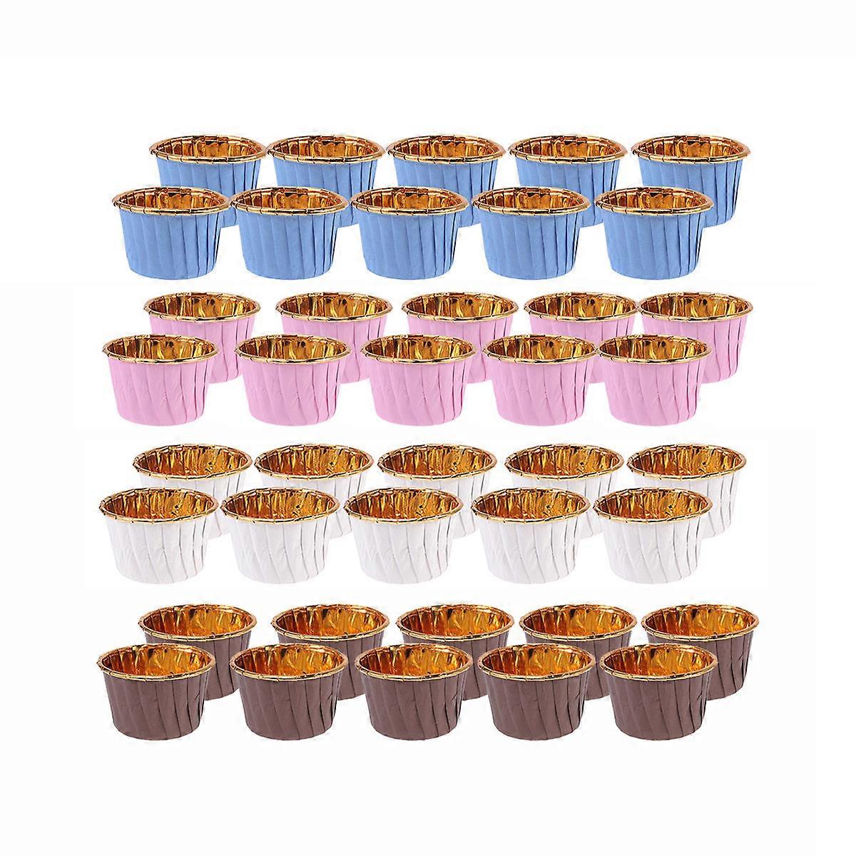 Practical Cake Liners, Muffin Cups with Curled Edges for Easy Handling and Decoration
