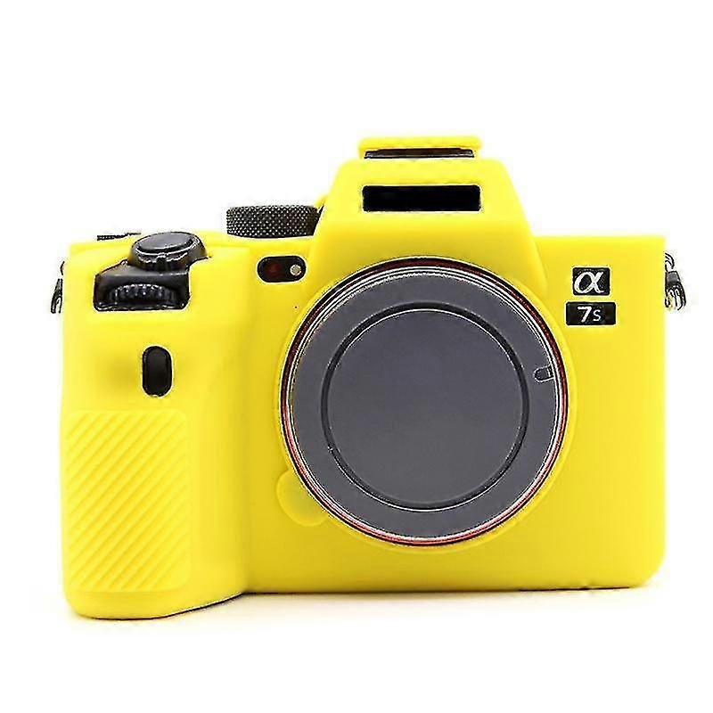 Soft Protective Cover for Cameras, Suitable for Sony A7S III / ILCE-7SM3 / A1, Anti-drop Silicone Case - Yellow