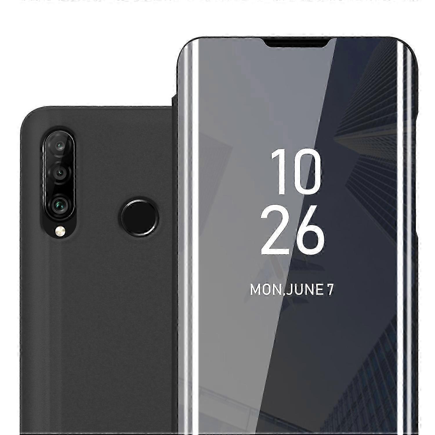 Case for a Smartphone with Smartview Design and Mirror Feature, Compatible with Certain Brand Models