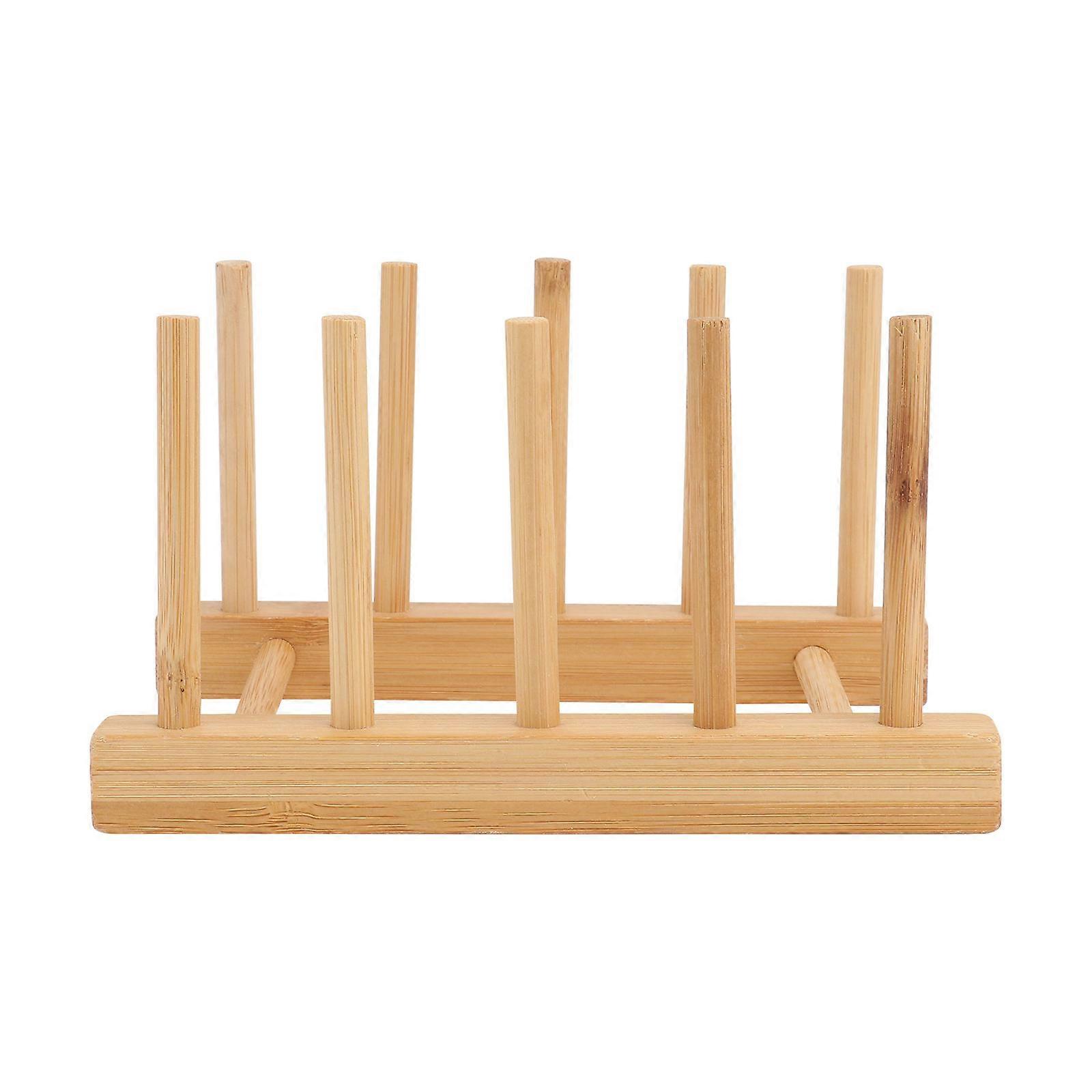 Versatile Bamboo Kitchen Organizer, Efficient Draining System