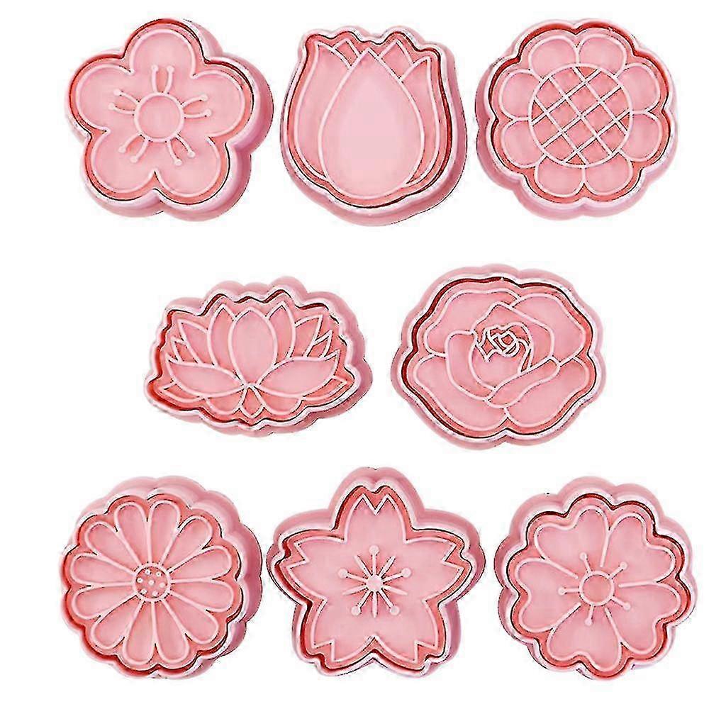 Pressable Flower Biscuit Mould for Baking Cookies & Pastry Bakeware
